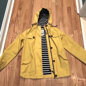 Joules Right as Rain Coast jacket, golden color, size 2. Like new